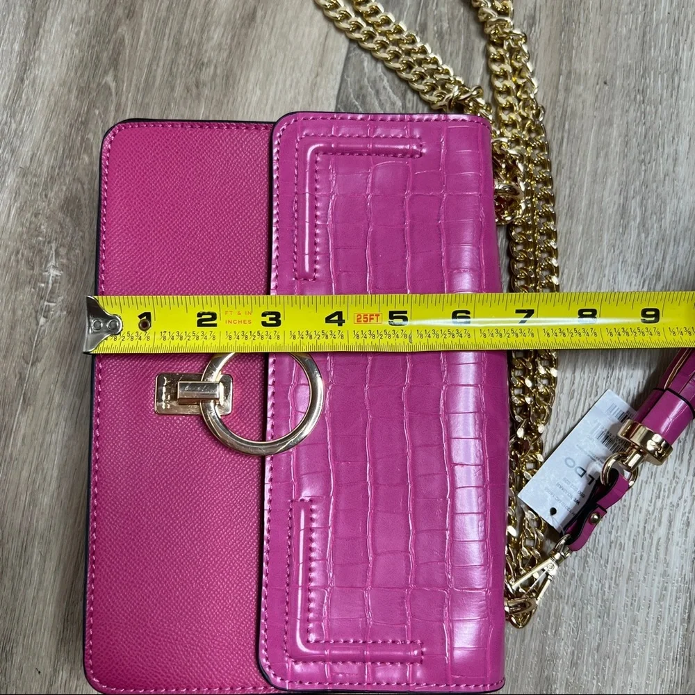 ALDO Wendamare Fuchsia Pink Chain Crossbody Shoulder Bag NWT
